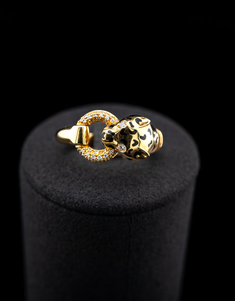 Hulchi Belluni Panther Diamond Ring