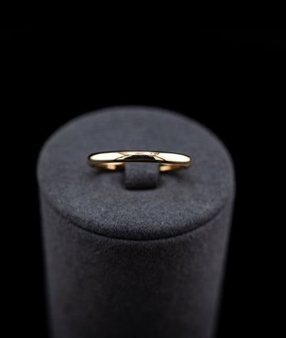 10K Yellow Gold Classic Wedding Band – Size 8 – 1.75g