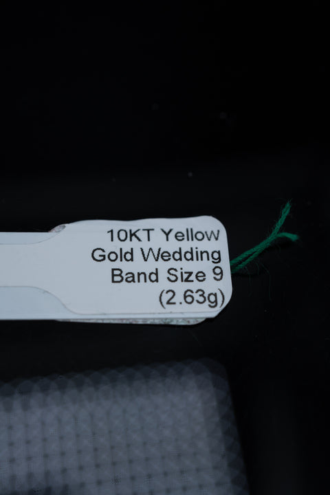 10KT Yellow Gold Wedding Band Size 9 (2.63gr) - 480