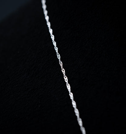 14K White & Rose Gold Two-Tone Blue Topaz Pendant Necklace – 0.50ctw