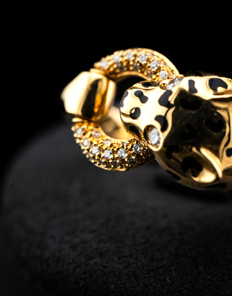Hulchi Belluni Panther Diamond Ring