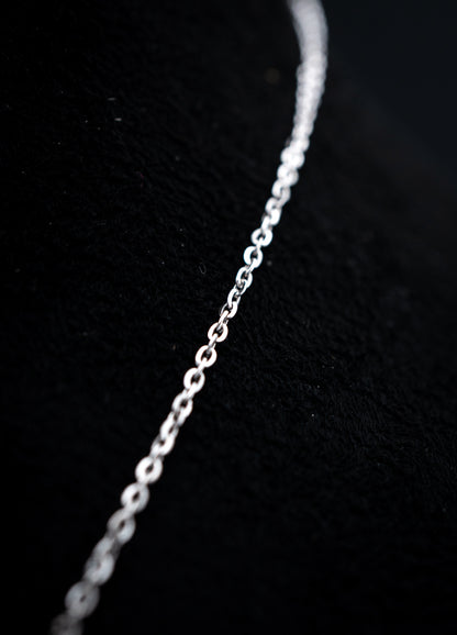 14K White Gold Lab Diamond Round Scatter Necklace – 1.80 CTW – VS Clarity, D–F Color