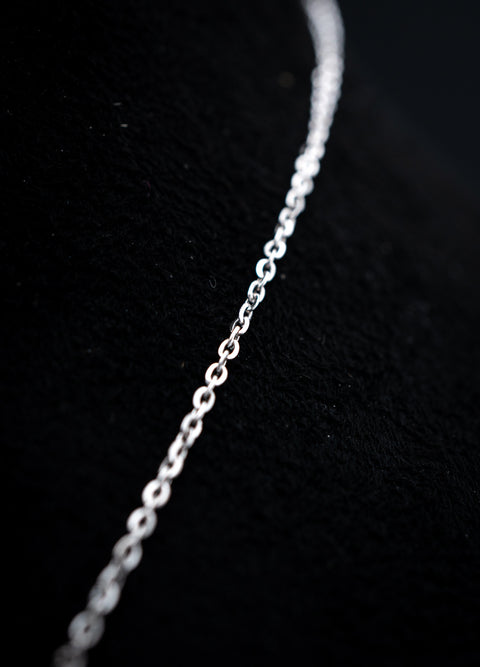 14K White Gold Lab Diamond Round Scatter Necklace – 1.80 CTW – VS Clarity, D–F Color