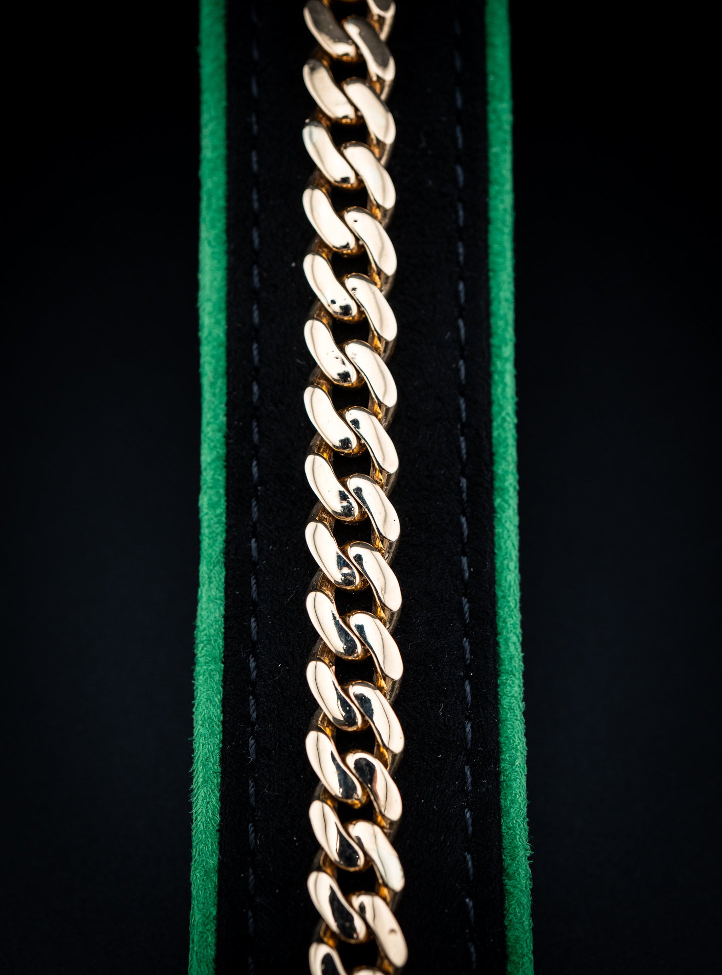 14K Yellow Gold Cuban Link Bracelet – Lab Diamond Clasp – 8" – 20g – 0.67ctw