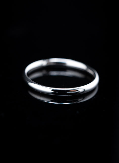 10K White Gold Wedding Band Size 7