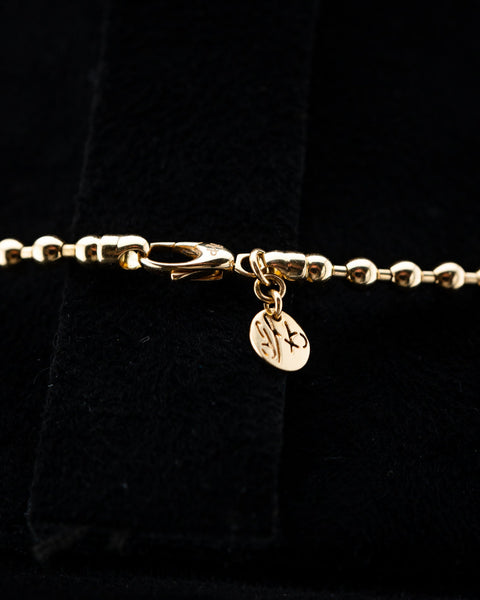 Hulchi Belluni Diamond Bar Necklace – 18K Yellow Gold