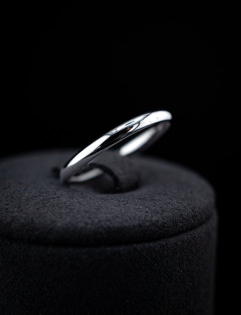 10K White Gold Wedding Band Size 7