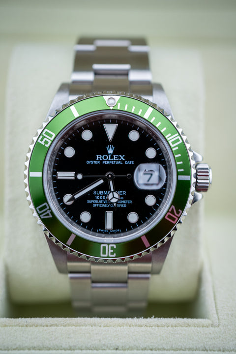 Rolex Submariner Date "Kermit" 16610LV – Watch & Box (Preowned)