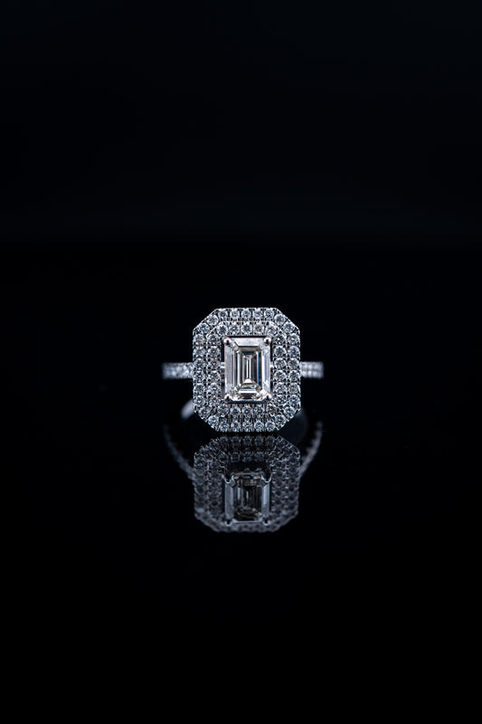 10K White Gold Lab Diamond Solitaire Ring – 2.24 CTW – Size 6.5