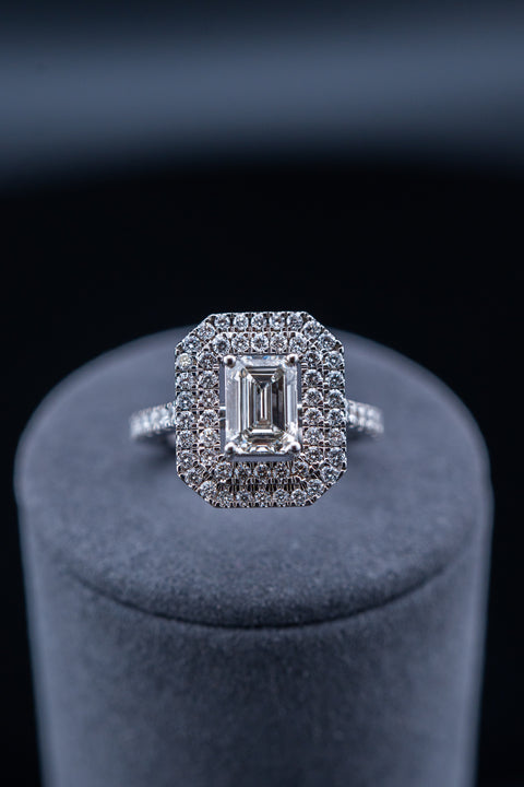 10K White Gold Lab Diamond Solitaire Ring – 2.24 CTW – Size 6.5