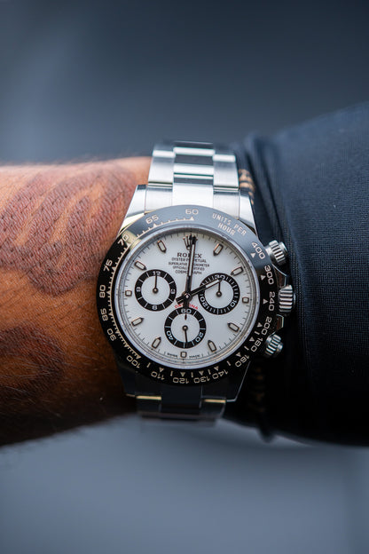2022 Rolex Cosmograph Daytona – Ref. 116500LN – White Dial – Like New, Complete Set