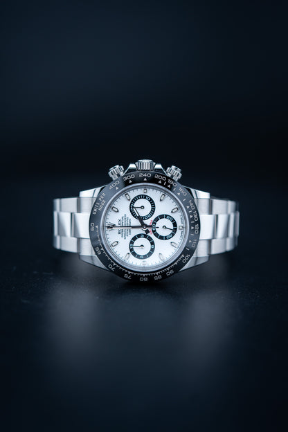 2022 Rolex Cosmograph Daytona – Ref. 116500LN – White Dial – Like New, Complete Set