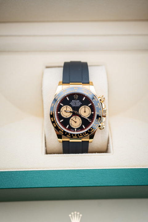 2024 Rolex Daytona Paul Newman Black Dial Oysterflex – Ref. 126518LN – Mint Complete Set