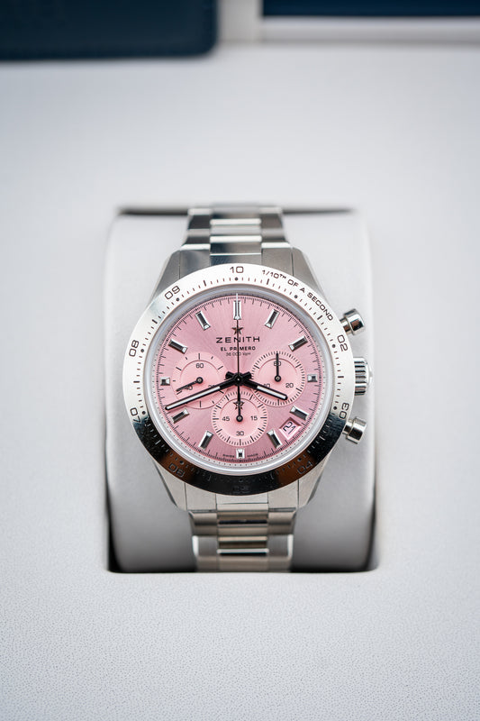 Zenith Chronomaster El Primero “Pink Dial” – Ref. 03.3109.3600 – 41mm – Pre-Owned Complete Set