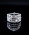 14K White Gold Pavé 5 Stack Diamond Ring Size 7
