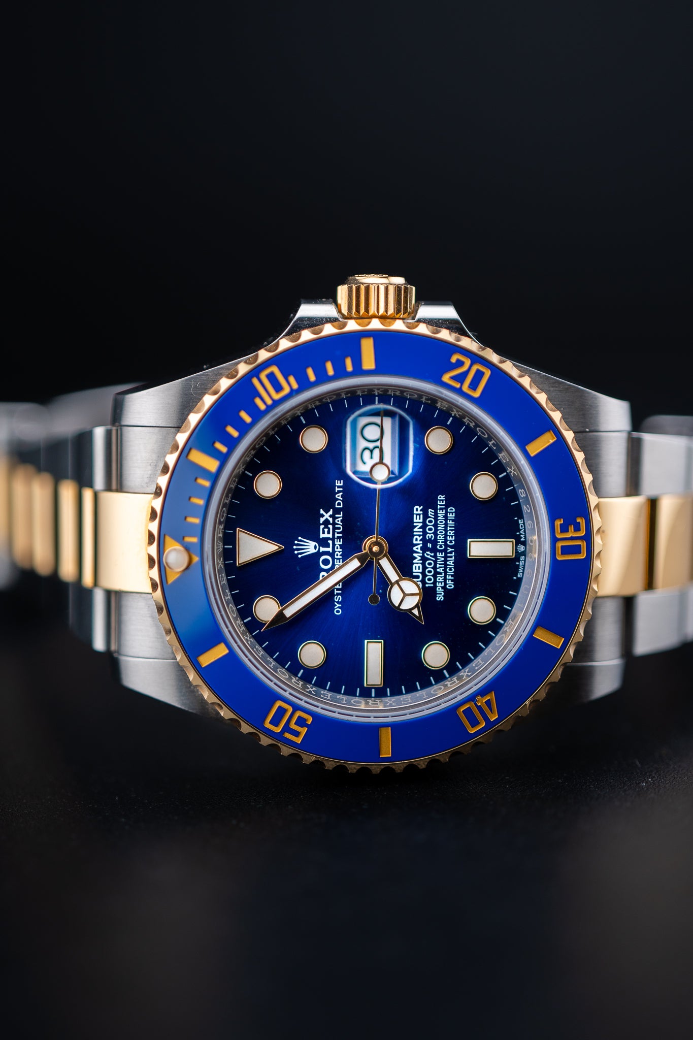 Rolex Submariner Two-Tone Blue Dial 126613LB – Complete Preowned Set (2022)