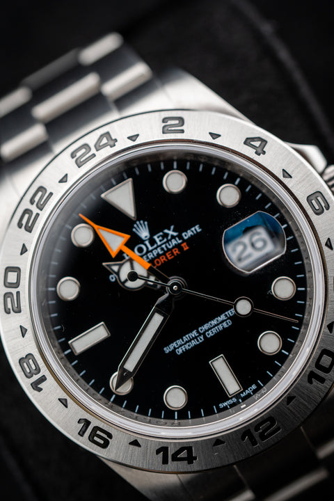 2010's Rolex Explorer II 216570 Black Dial 42mm Oyster Bracelet