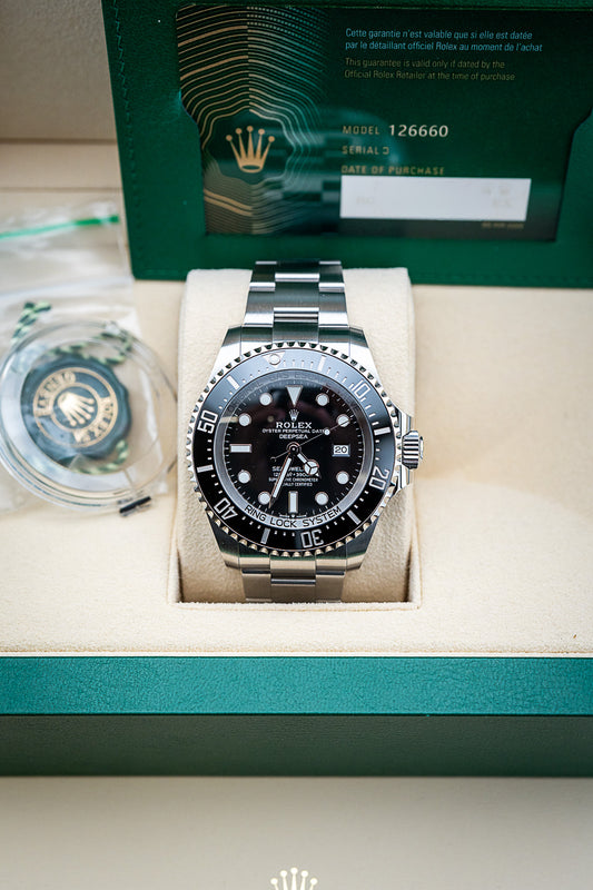 2021 Rolex Sea-Dweller Deepsea – Ref. 126660 – New Old Stock Complete Set