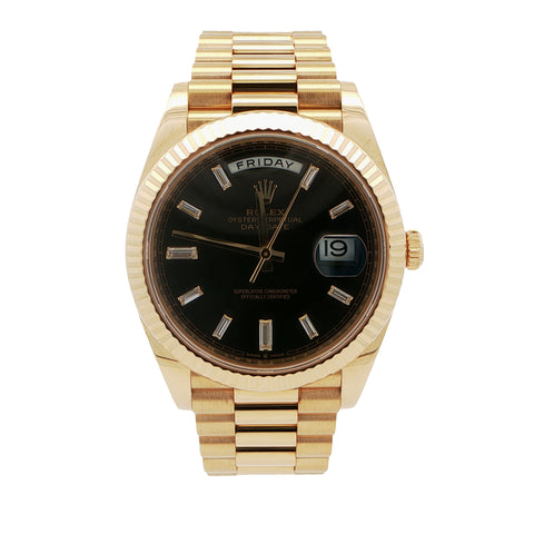 Rolex Day-Date 36 – Black Dial – 18K Yellow Gold – Ref. 228238 – Watch Only