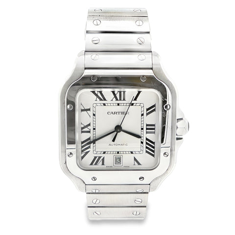 2022 Cartier Santos 40mm White Dial Stainless Steel Watch