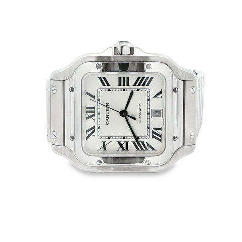2022 Cartier Santos 40mm White Dial Stainless Steel Watch