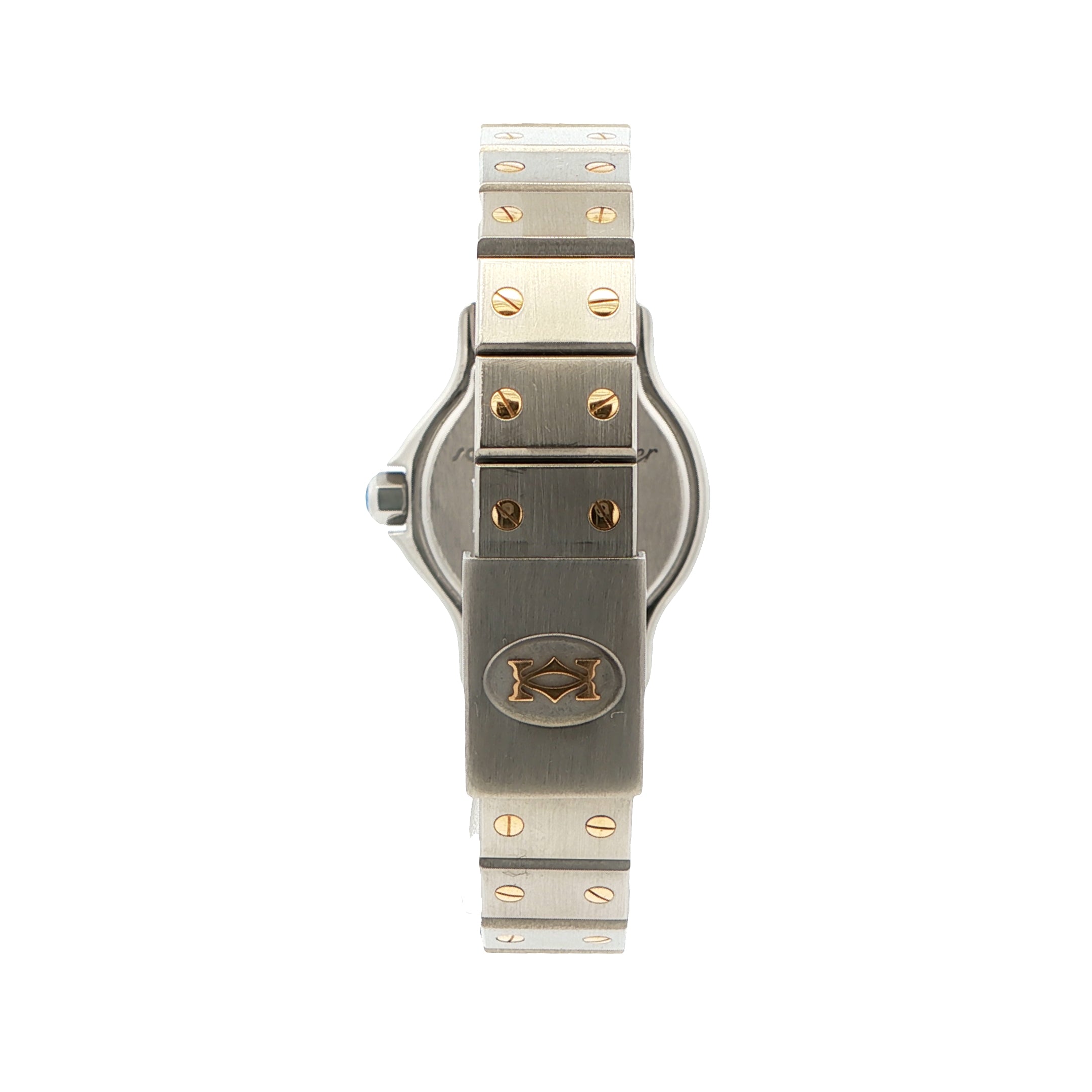 Cartier Santos Octagon LM W2001583 SS/K18YG Ivory Dial Quartz