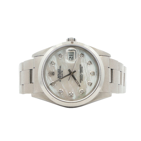 Rolex Datejust 34 mm Custom Diamond Dial Ref. 69174