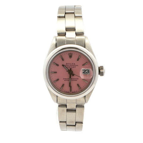 Rolex Datjust Pink Dial Oyster Bracelet 26mm ref. 69174