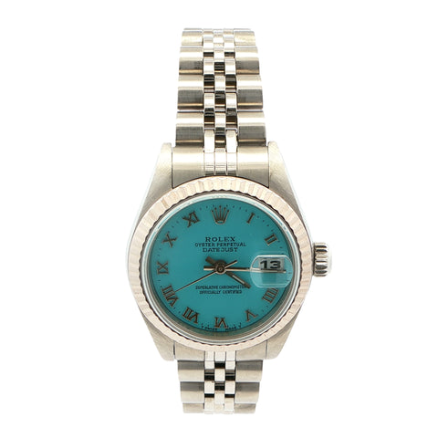 Rolex Datejust 26mm – Light Blue Dial – Fluted Bezel – Jubilee Bracelet – Ref. 79174