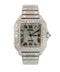 Cartier Santos Medium – Stainless Steel – Custom Iced Out with Natural VS+ Diamonds (D–F Color) – Brand New Complete Set