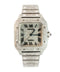 Brand New Cartier Santos Medium – Fully Iced Out – 13.00 CTW Natural VS Diamonds – Complete Set