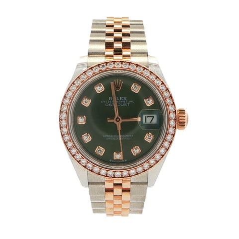 2025 Rolex Datjust - Rose Gold Olive Dial - Ref. 279381RBR