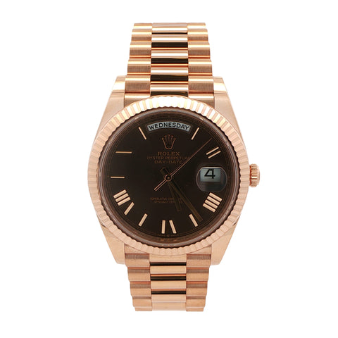 2025 Rolex Day-Date - Rose Gold Roman Dial - Ref. 228235