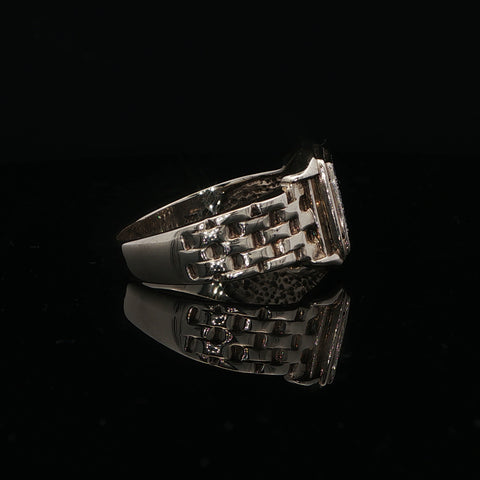 10K Yellow Gold Men's Signet Jubilee Ring
