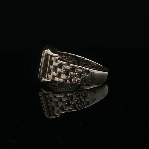 10K Yellow Gold Men's Signet Jubilee Ring