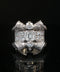 18K White Gold Diamond Bow Cocktail Ring