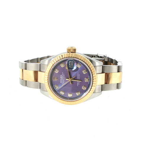 2020 Rolex Datejust 28mm | Purple Tapestry Dial | Ref. 279173