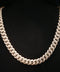 10K Yellow Gold Diamond Cuban Chain