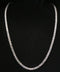 10K White Gold 15 PTR Diamond Tennis Chain