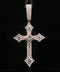 10K Rose Gold Diamond Ornate Cross Pendant