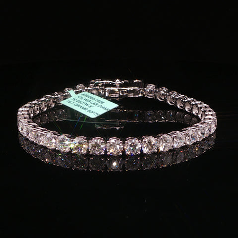10K White Gold 50 PTR Diamond Tennis Bracelet