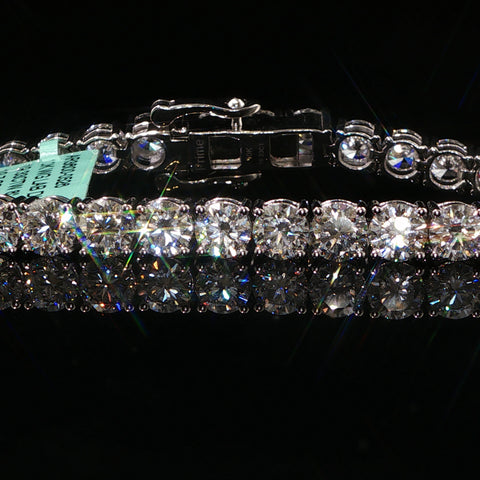 10K White Gold 50 PTR Diamond Tennis Bracelet