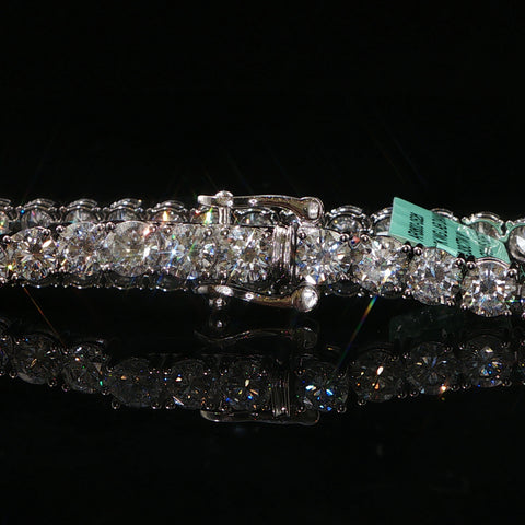 10K White Gold 50 PTR Diamond Tennis Bracelet