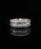 10K White Gold Diamond Five Row Ring Size 10