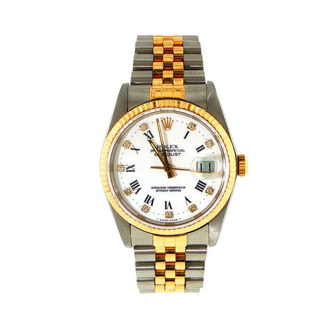Pre-Owned Rolex Datejust | Two-Tone Jubilee | Factory Buckley Dial | Ref. 16233G