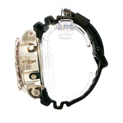 Custom Iced Out G-Shock w/ Thorn Bezel | Black Rubber Strap | GW6900U-1