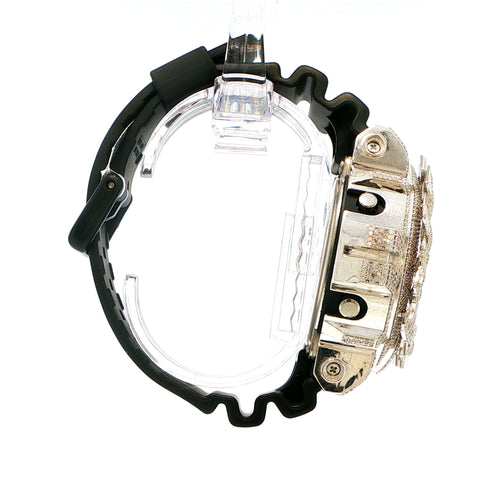 Custom Iced Out G-Shock w/ Thorn Bezel | Black Rubber Strap | GW6900U-1