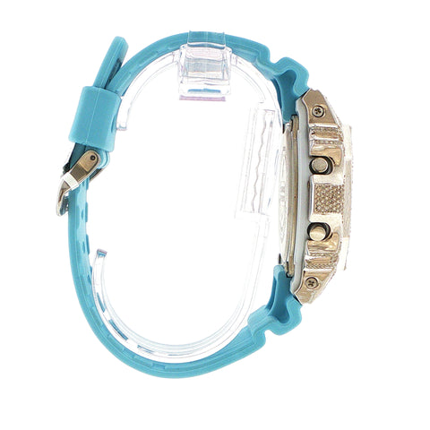 Custom Iced Out G-Shock | Baby Blue Strap | DW-5600SC