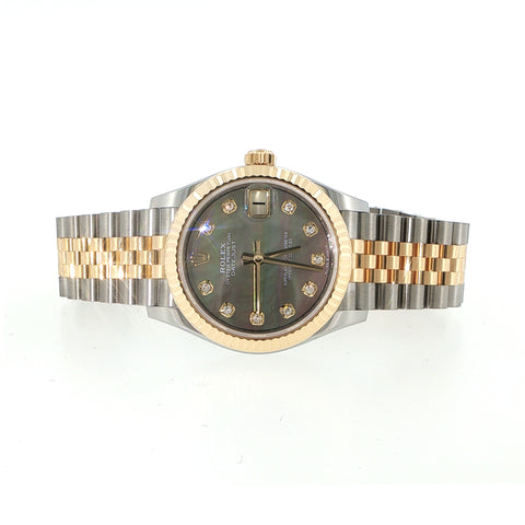 2026 Rolex Datejust 31mm | Black Mother of Pearl Diamond Dial | Ref. 278273