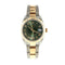Rolex Datejust ref. 278273 two-tone watch with green dial and diamond hour marker
